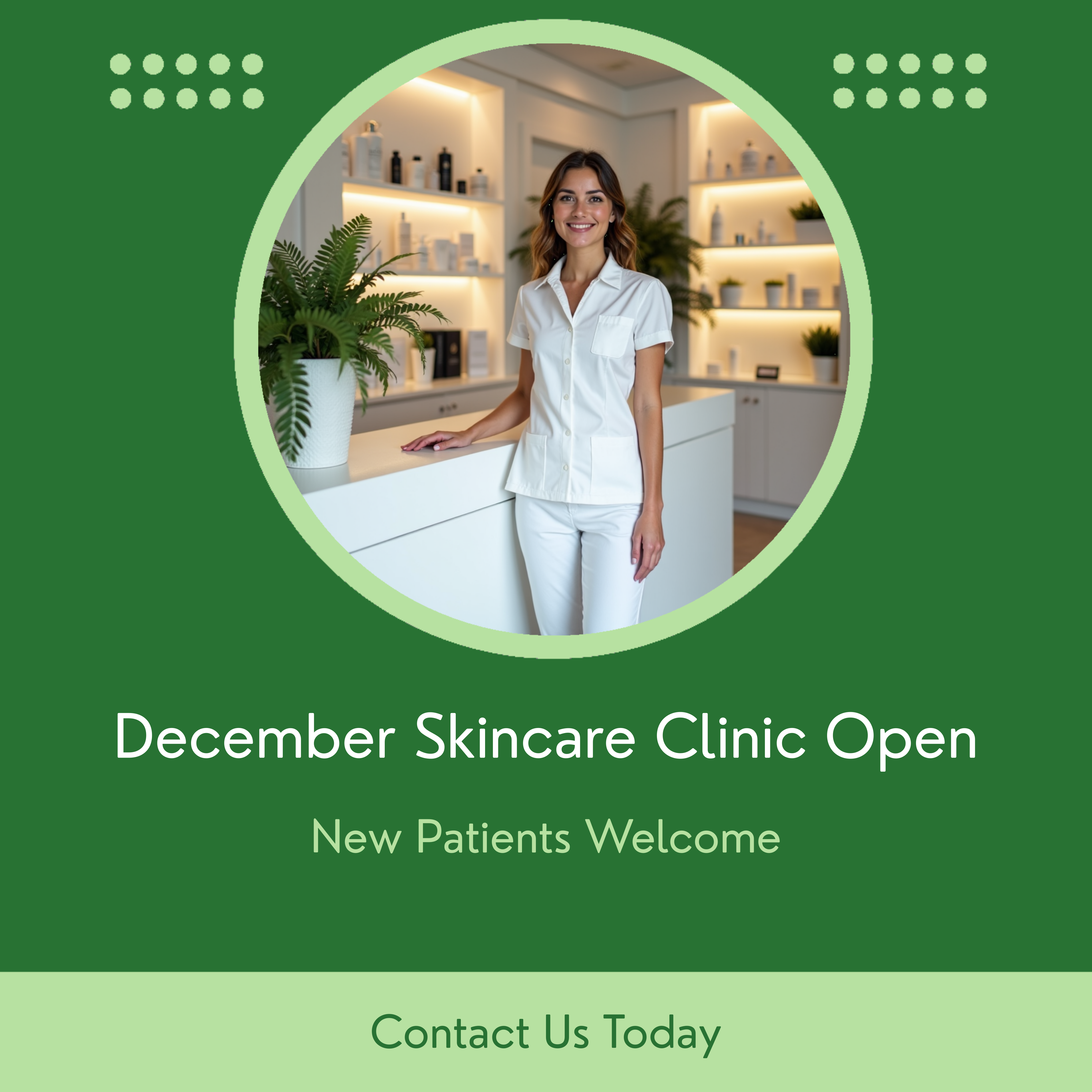 Coming December to Blanding! Our dermatology team is looking for new patients. Contact us for all skincare needs!